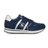 Sneakers blu in pelle scamosciata e tessuto con logo laterale Beverly Hills Polo Club, Uomo, SKU m114000628, Immagine 0